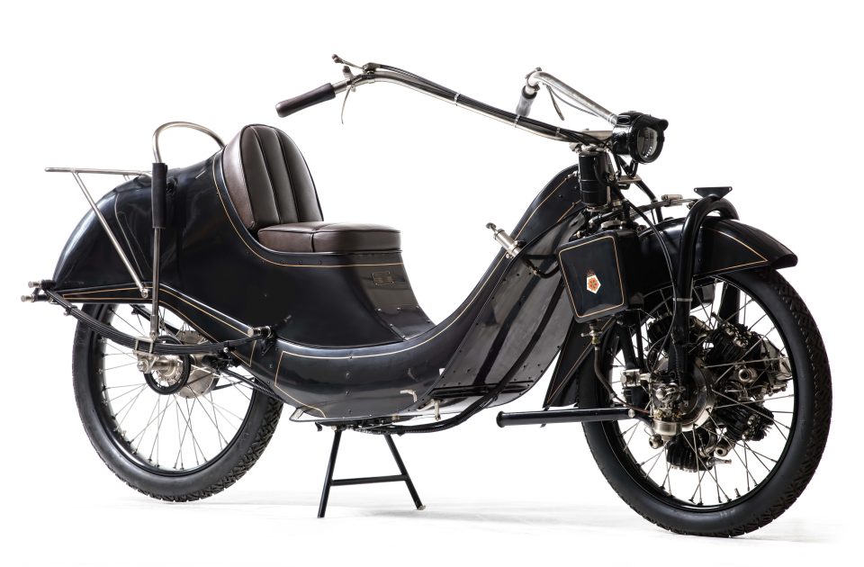  This 1929 Megola 640cc Touring Model motorbike sold at the Bonhams auction for £82,140