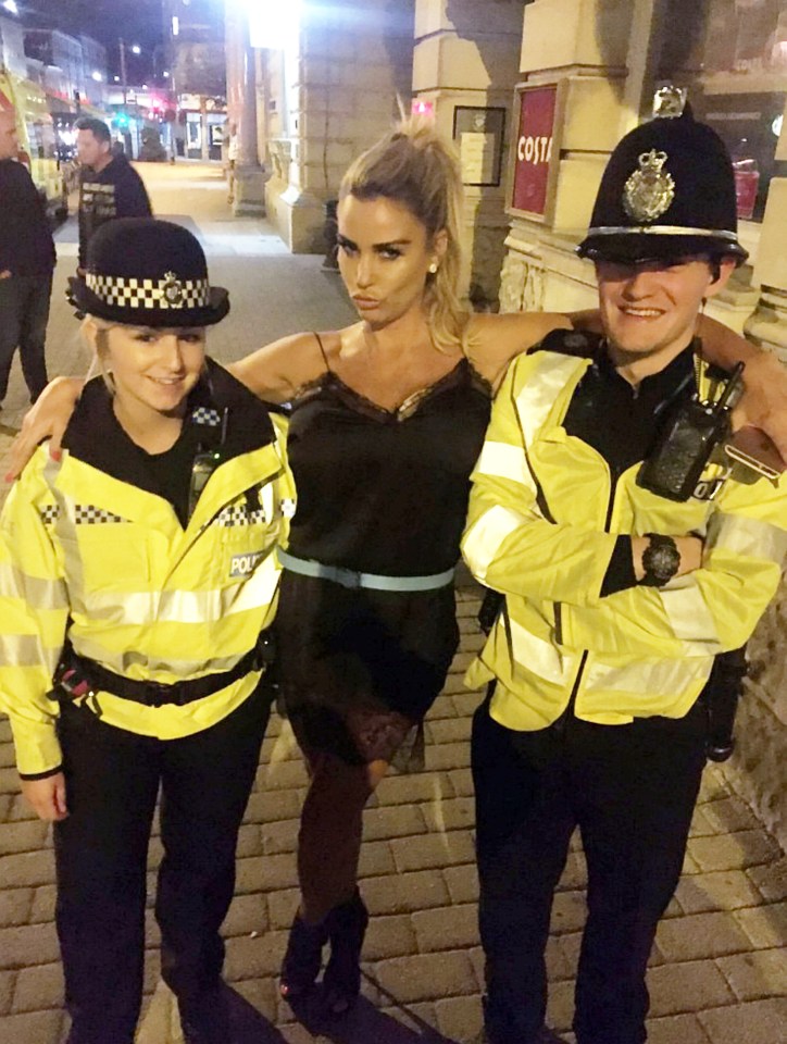 Not to worry... Katie was on her best behaviour during her night out! 