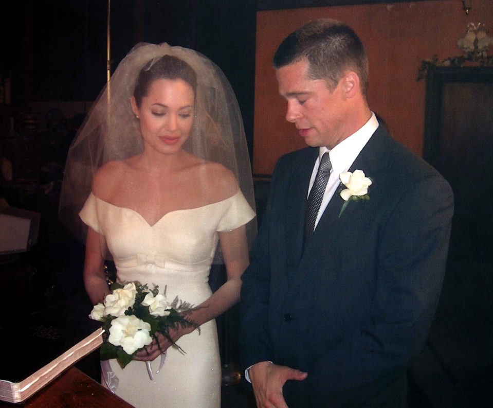  Brad and Angelina in wedding mode in a still from Mr and Mrs Smith