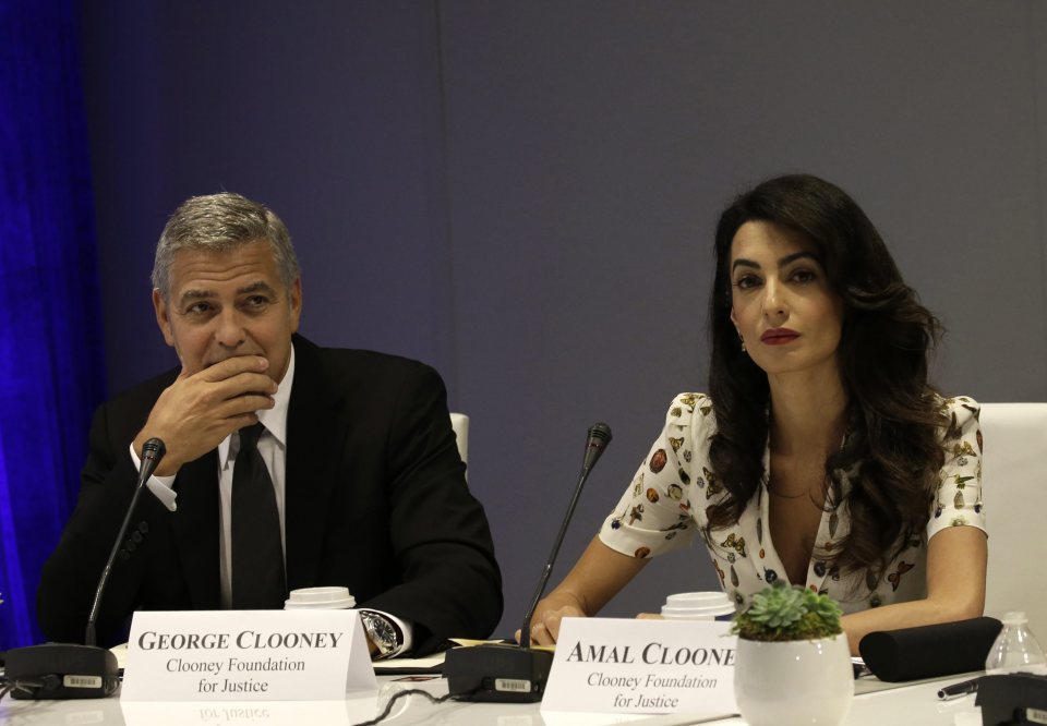  George was at the UN with his wife Amal when they found out the news