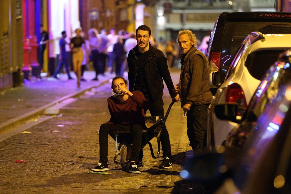  Some freshers found a new way to travel around the streets of Liverpool