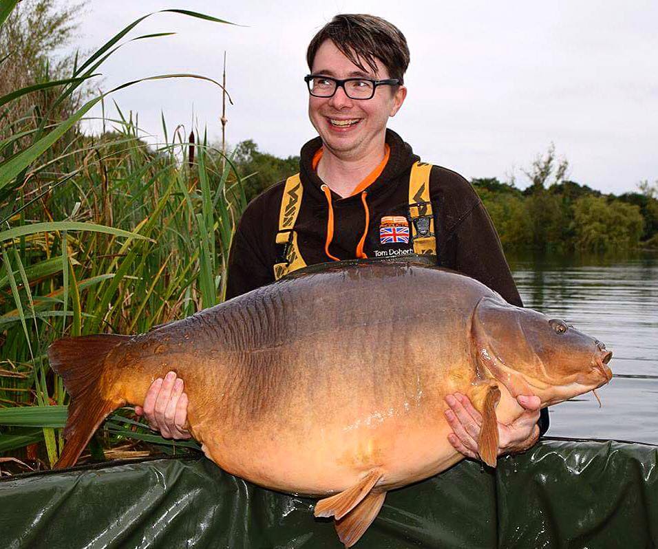  Rival anglers threatened to rape Tom Doherty's girlfriend and kid after he caught the 70lb fish on Monday