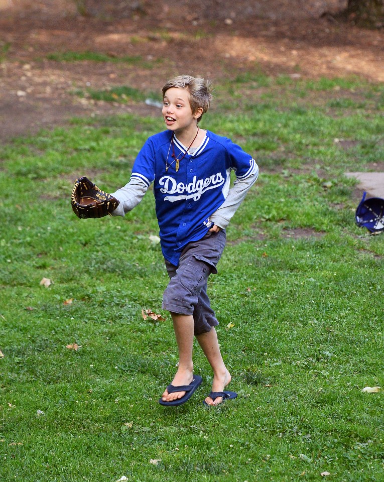 Shiloh seemed relaxed just hours before news of Brad and Angelina's divorce became public