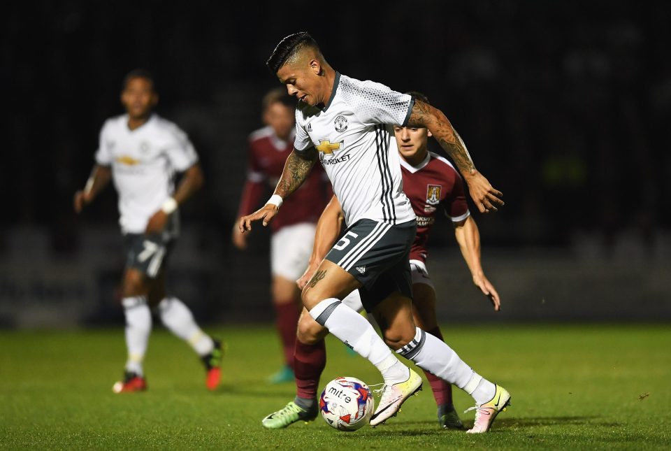 Marcos Rojo endured a poor night at Northampton and has to be on the fringes of the first team at Old Trafford