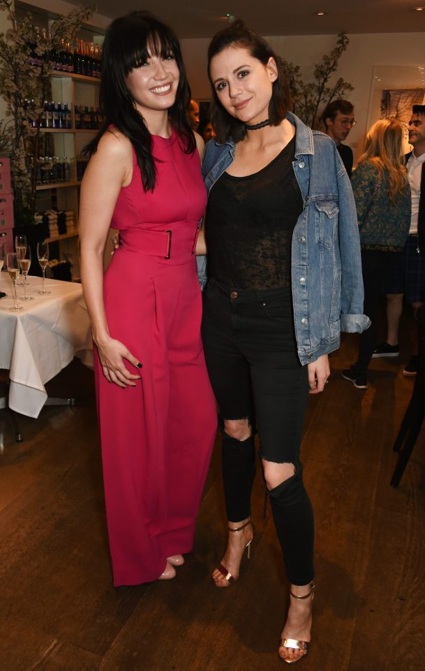  Daisy, pictured above with Lilah Parsons, hosted the launch of London Fashion Weekend at the Saatchi Gallery