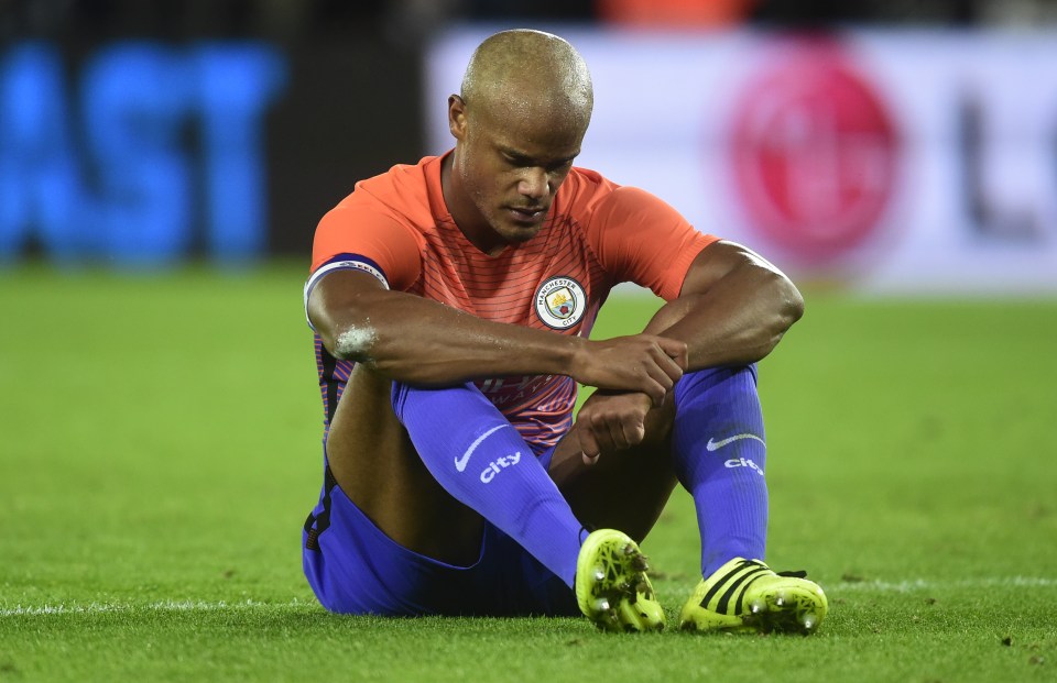 City skipper Vincent Kompany looks set for another spell on the sidelines