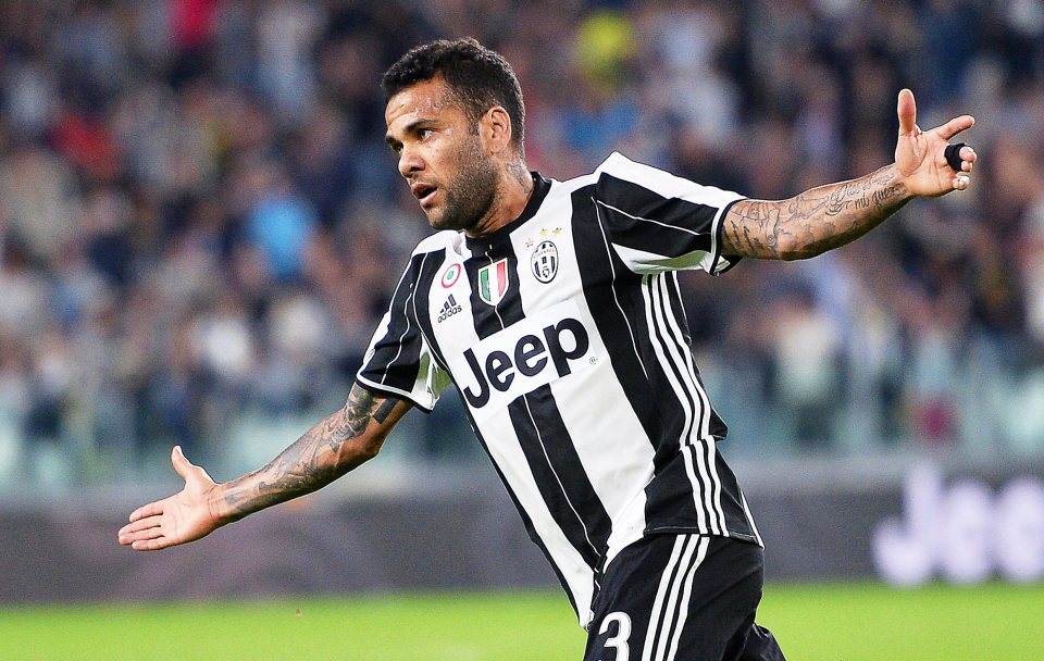  Juventus right-back Dani Alves is in the team