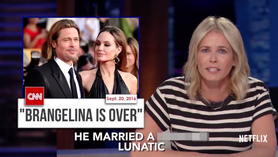  Jennifer Aniston's best friend Chelsea Handler labelled Angelina Jolie "a f***ing lunatic"