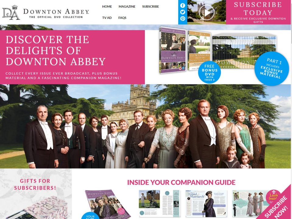  Downton Abbey fortnightly package costs more as a whole than box set in shop