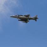 An AV-8B HarrIer II , similar to the jet that crashed