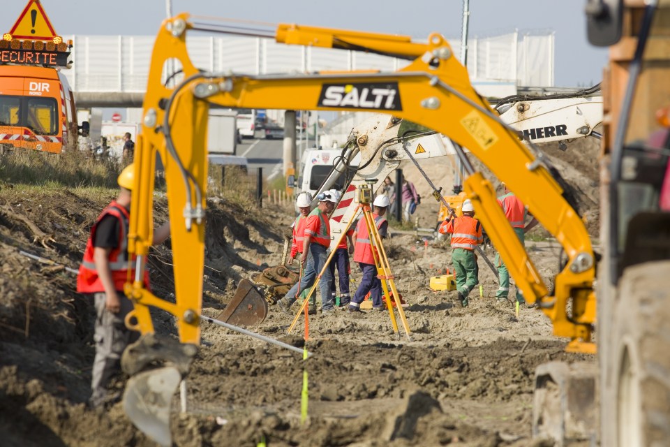  Construction on the £2million UK-funded wall began earlier this week