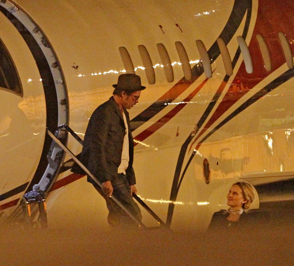 Brad Pitt, Angelina Jolie and Family Arrive in London