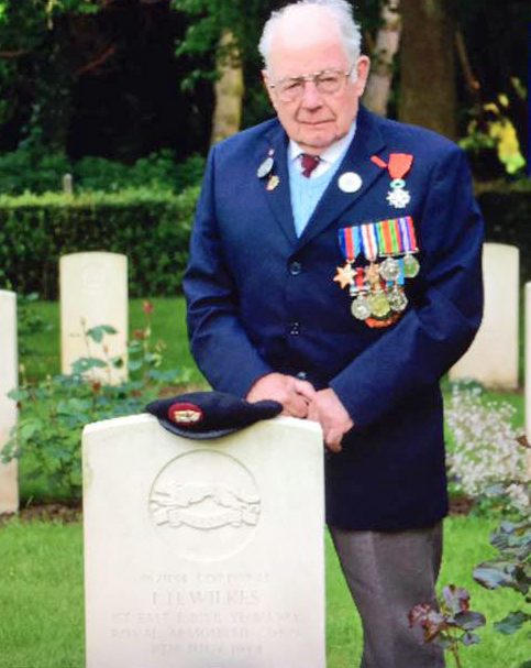  He survived D Day, even though his tank was hit by shellfire, and fought his way through France, Belgium, Holland and Germany