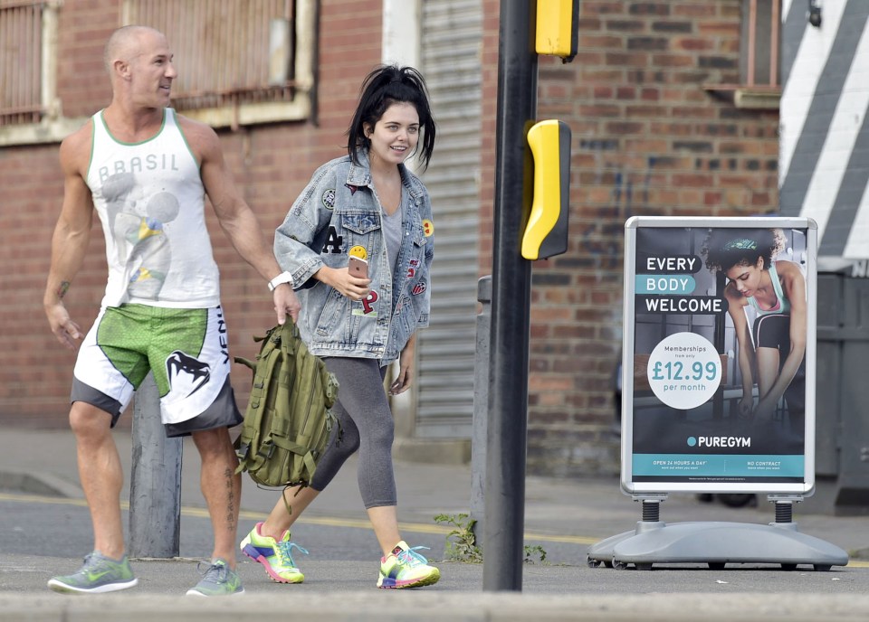 The pair worked out for over two hours together at Pure Gym in Newcastle 