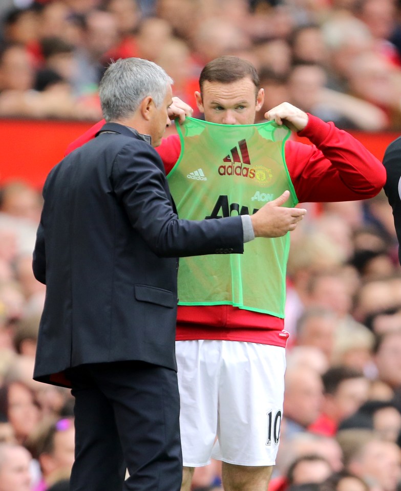 Jose Mourinho sent Wayne Rooney on as a second-half substitute against Leicester