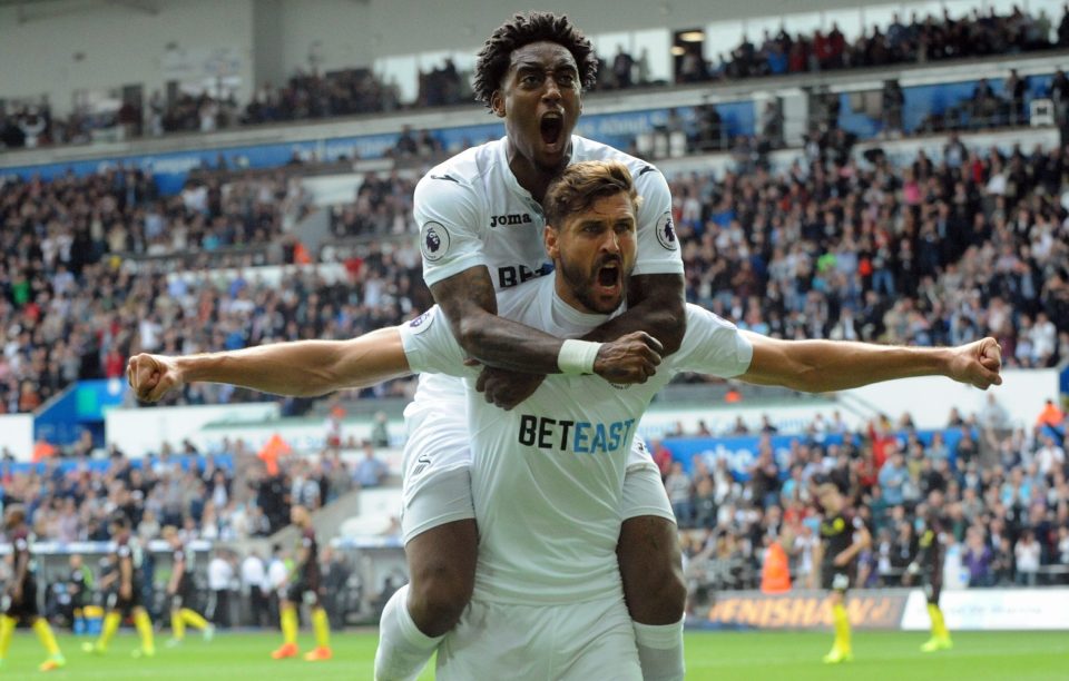 Fernando Llorente netted with a fine piece of skill to give The Swans some hope in the Premier League clash