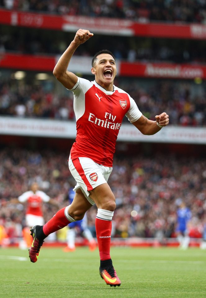  Alexis Sanchez has got off to a very similar start to Thierry Henry at Arsenal