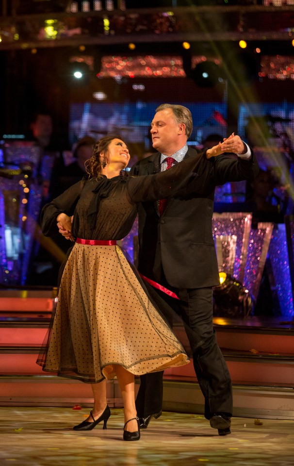 Ed Balls squeezed in an extra rehearsal ahead of his performance on Saturday night