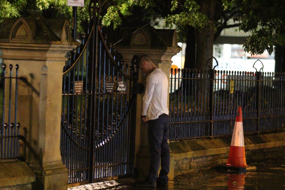  Some revellers were seen urinating in public on a busy night in the city centre