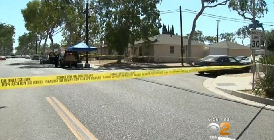  Two children were found unharmed at the home in Fullerton, which is 26 miles southeast of Los Angeles.