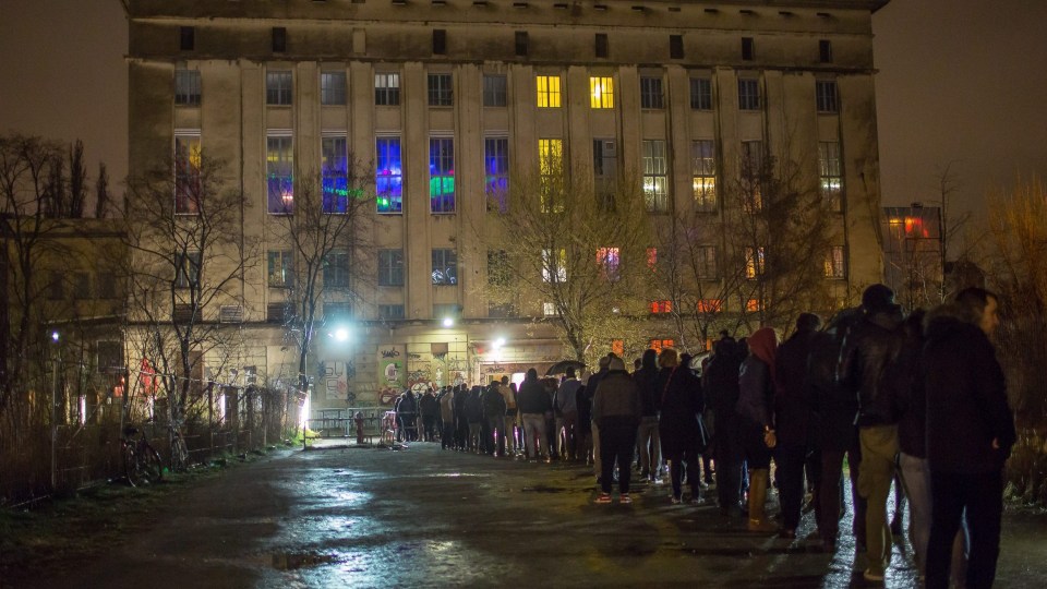 Huge queue outside of Berghain