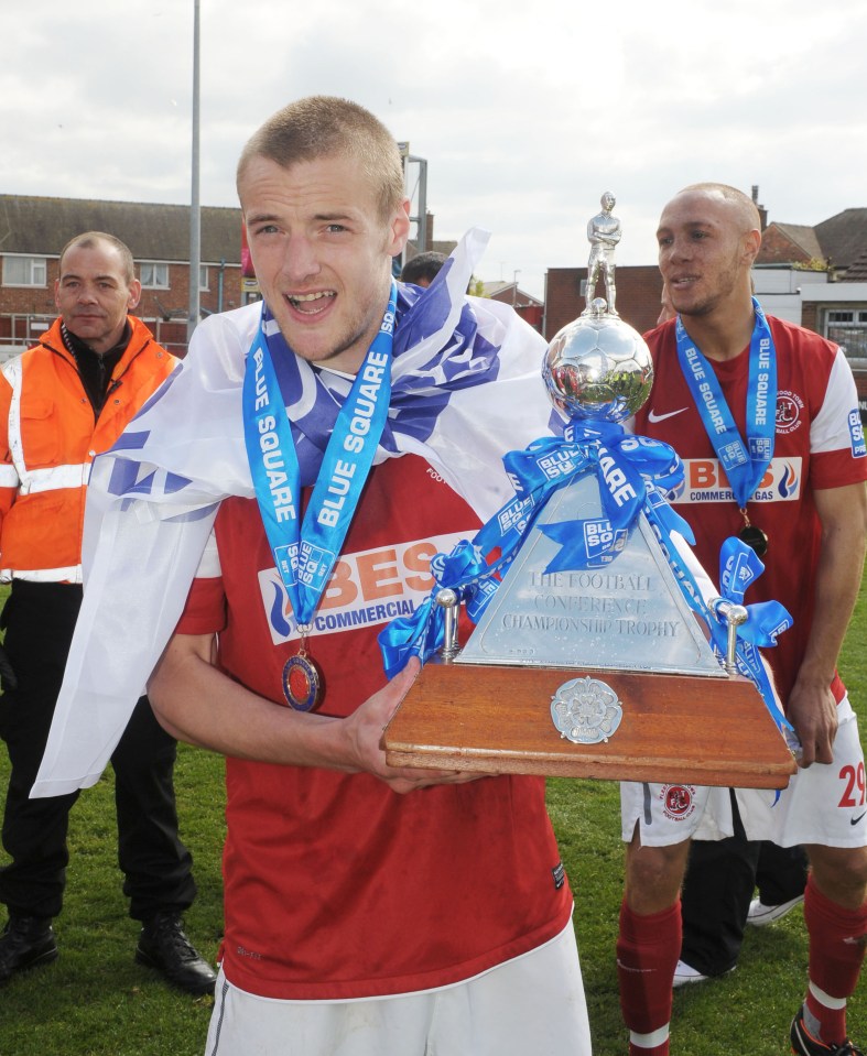 Jamie was flying high at Fleetwood Town