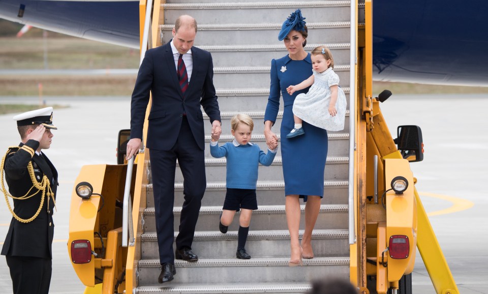 Princess William, Kate and their two children arrived in Canada over the weekend