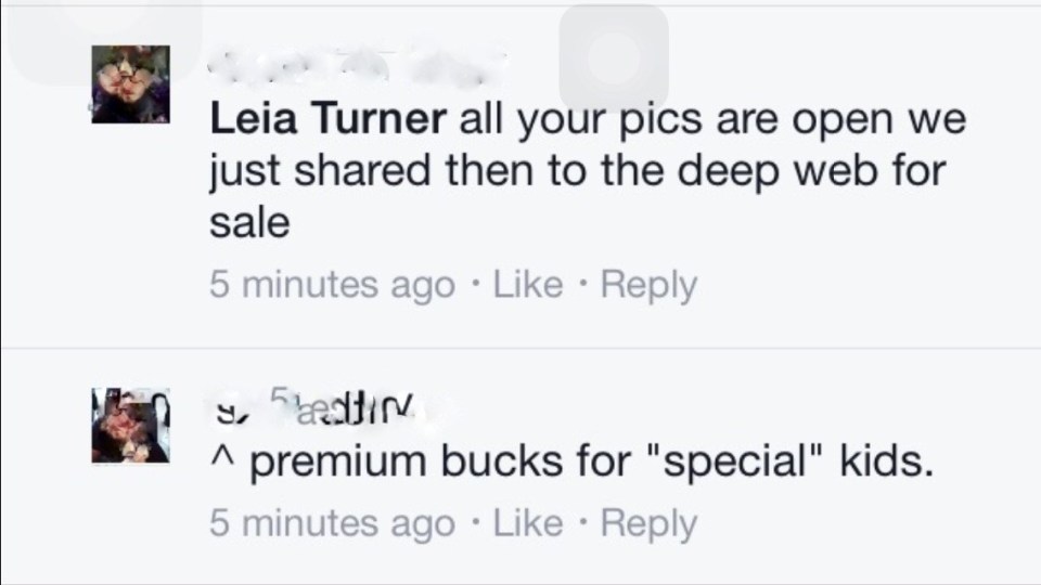  The trolls said people would pay 'premium bucks' for children with special needs