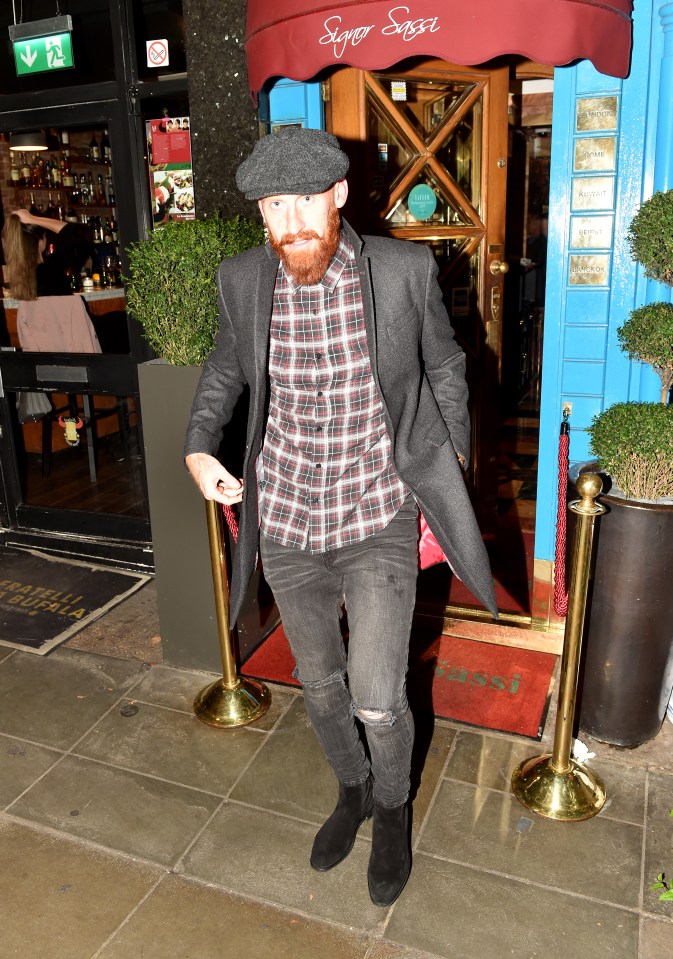  James Collins was seen leaving the restaurant after the teams 'quiet' meal