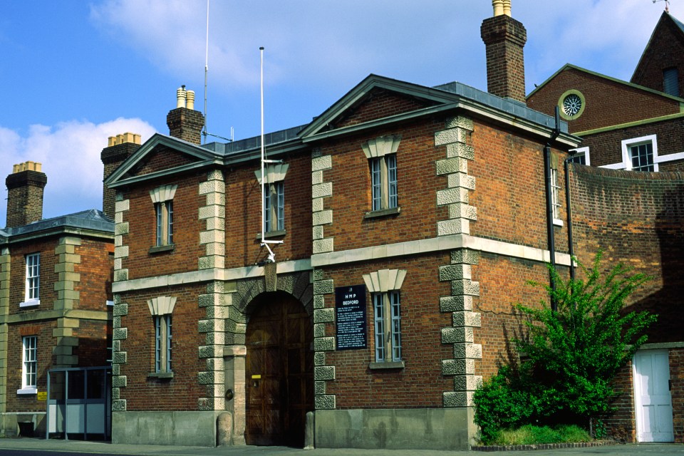 Bedford prison gatehouse Bedfordshire England