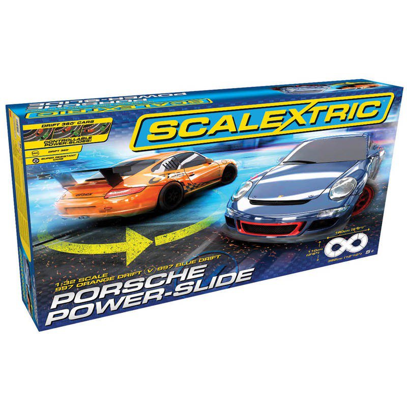  Wheel Deal . . . Scalextric C1343 Porsche Power-Slide, was £120 now £79.99 at Hawkin's Bazaar, hawkin.com