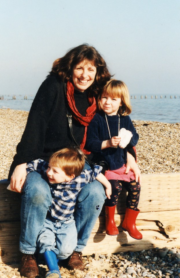  Ms Bull, pictured here with children Kate and George, died after a pilot crash-landed onto a runway at 280mph