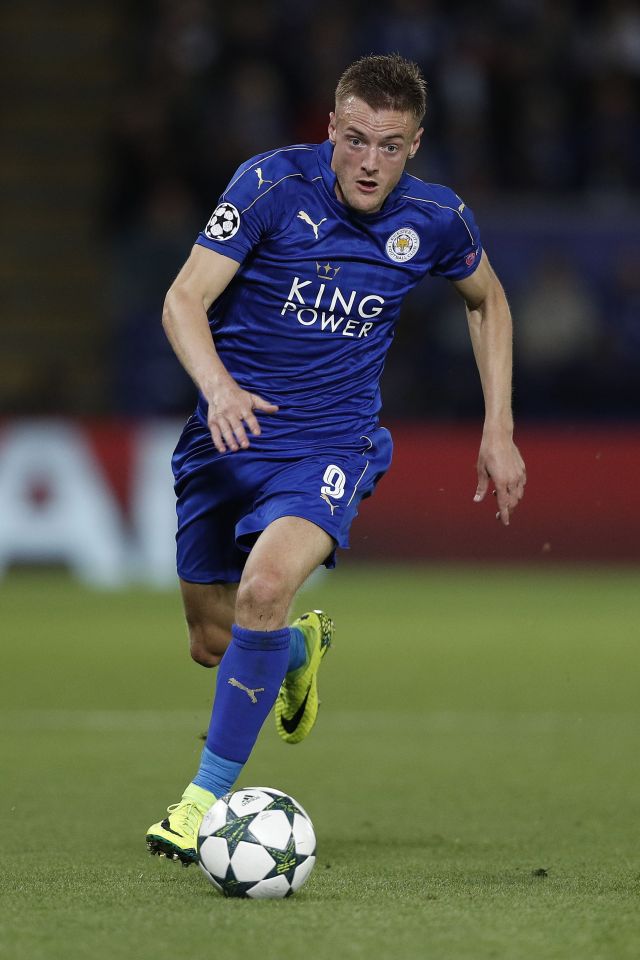  Jamie Vardy is well know for his non-stop energy on the pitch