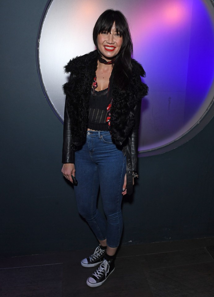 Daisy Lowe beamed as she arrived at the event