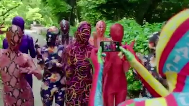  The zentai enjoy the fact they are anonymous in the outfits