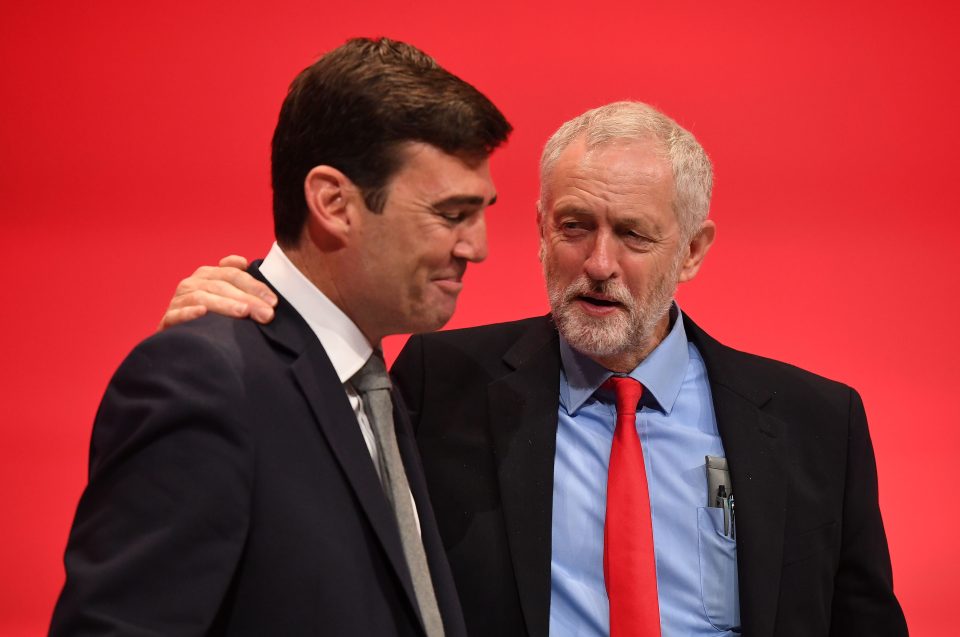 Jeremy Corbyn and Andy Burnham