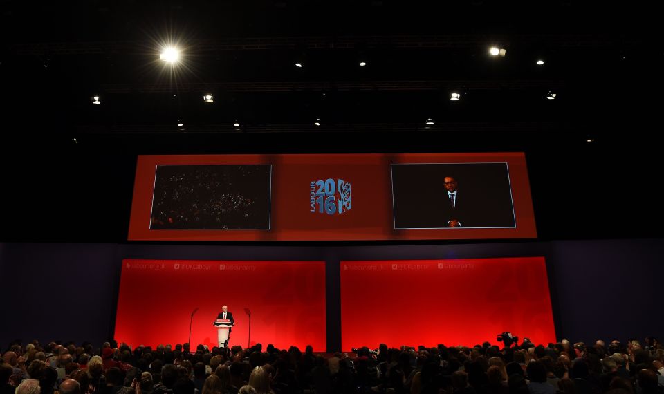  Can you see at the back? The room was packed full of Labour members wanting to hear what Jeremy Corbyn had to say