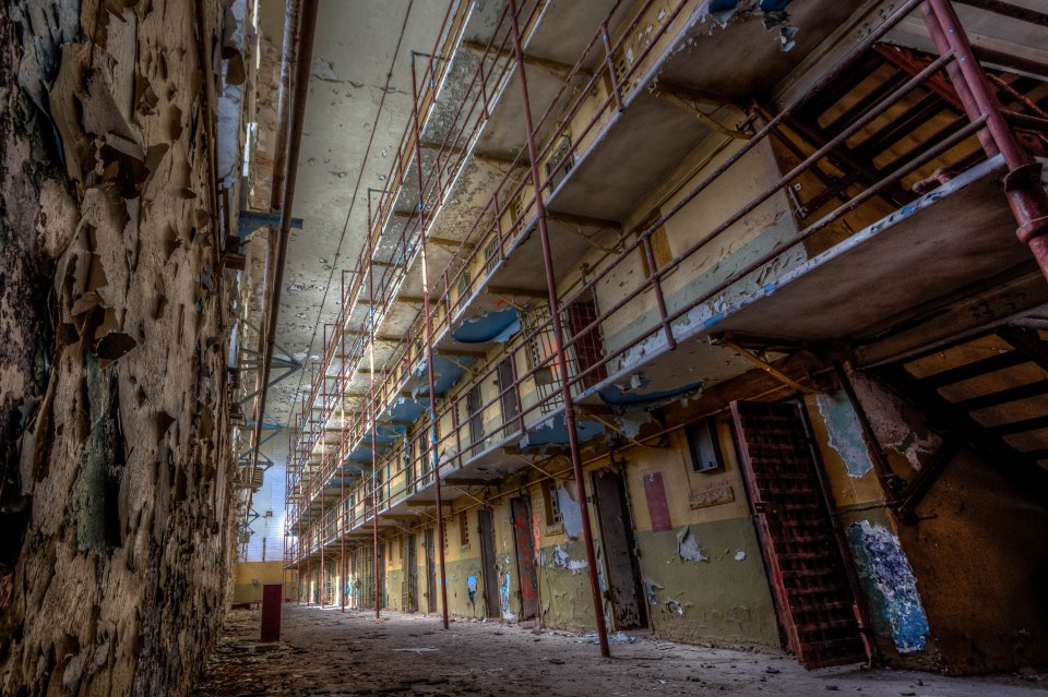  Rusting cells inside the lost prison