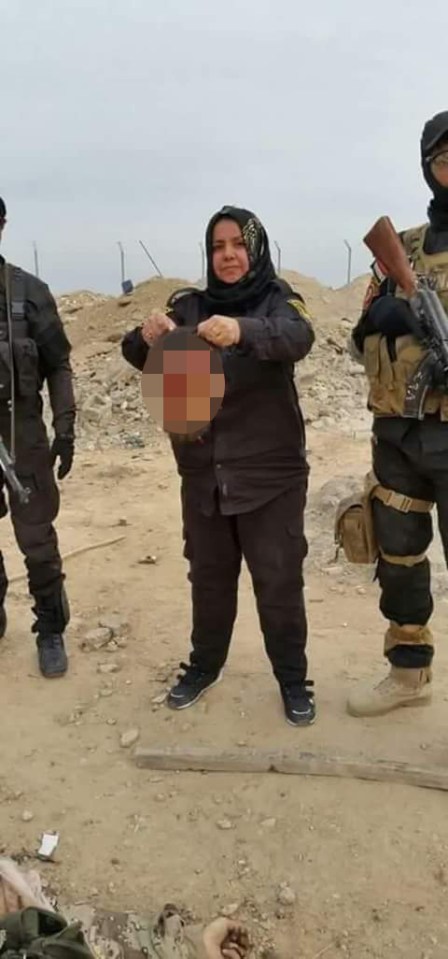  Um Hanadi has earned a terrifying reputation among ISIS fighter for boiling the heads of those Islamists she has killed