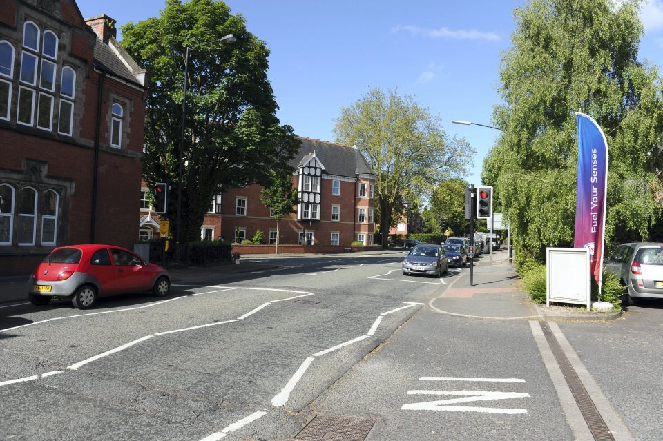 Ms Thorpe was crossing a road in Altrincham, Greater Manchester, when she was cut down by the protruding metal arm