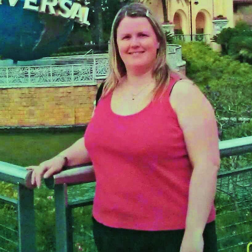 After meeting her husband Shelley Keen, 39, started piling on the pounds 