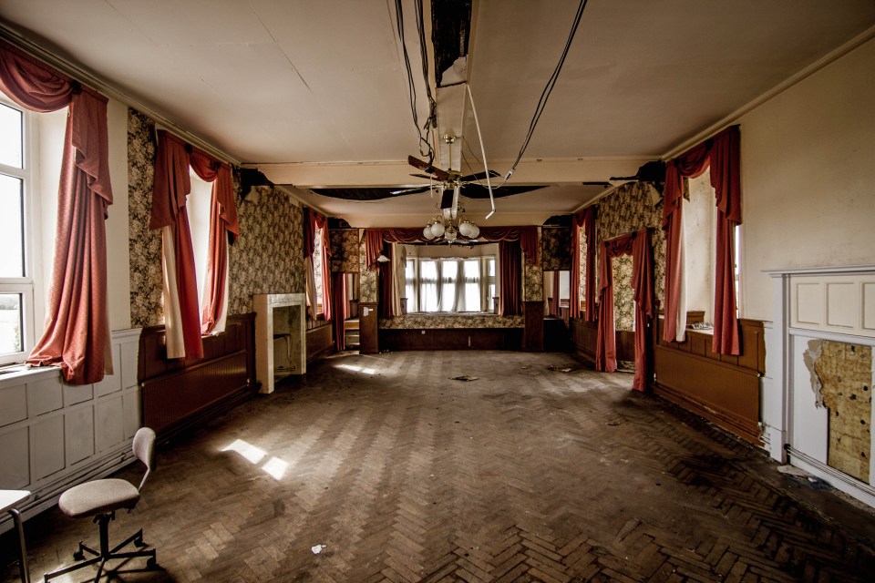 56-bedroom hotel, once heaving with injured soldiers during the First World War, now lies completely abandoned