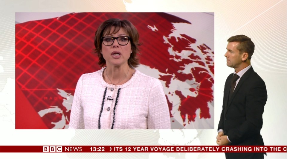 BBC News anchor Kate Silverton broke down live on air as she reported on the situation in Syria