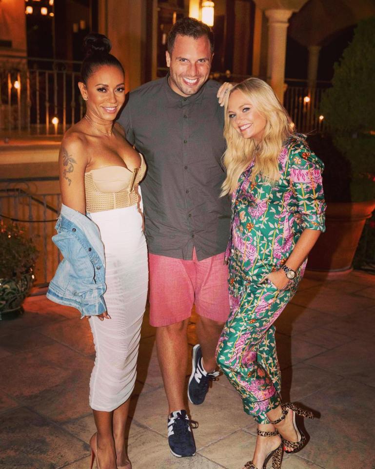  The Sun's Dan Wootton chatted with Mel B and Emma Bunton in Malibu