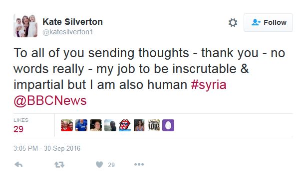 Silverton later took to Twitter to thank people sending their thoughts