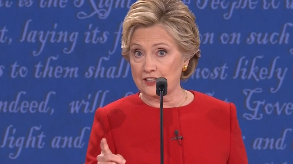 Hillary Clinton says Donald Trump's view of black communities is too grim. Trump's reaction to her remark? A sigh and an eye-roll