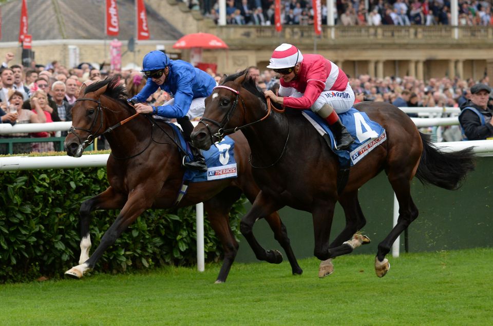  Rivet (right) and Thunder Snow (left) renew their rivalry at Newmarket