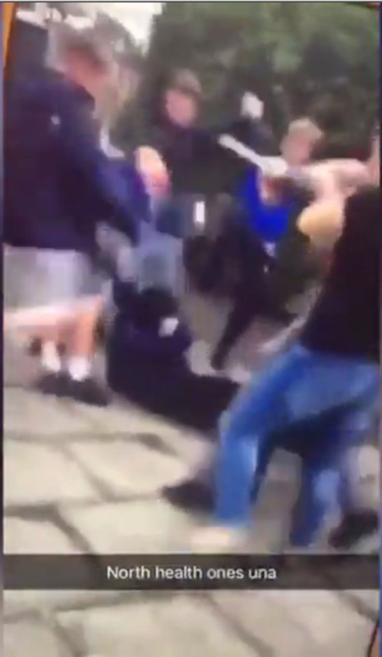  The vicious brawl was posted to snapchat