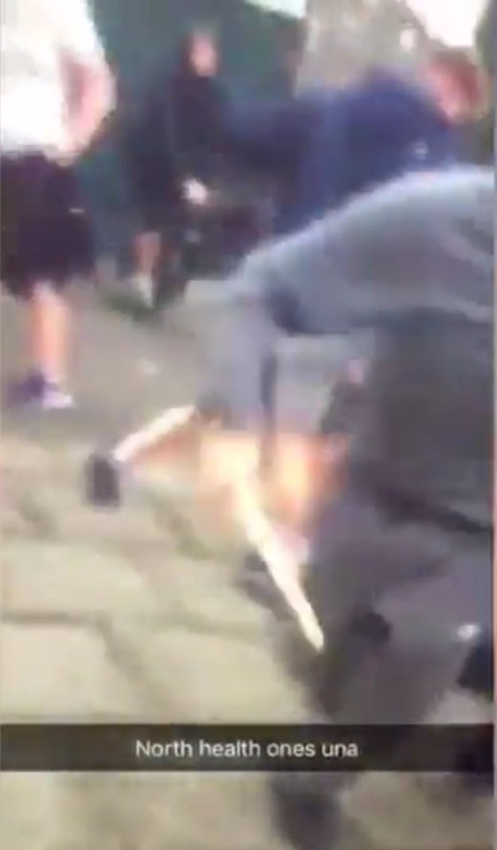  Up to 100 youths are thought to be involved in the brawl