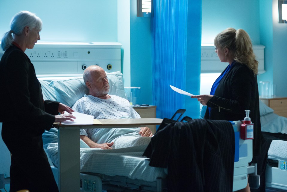  EastEnders: He might be confined to a hopsital bed but that doesn't stop Sharon from confronting Phil about what she's found